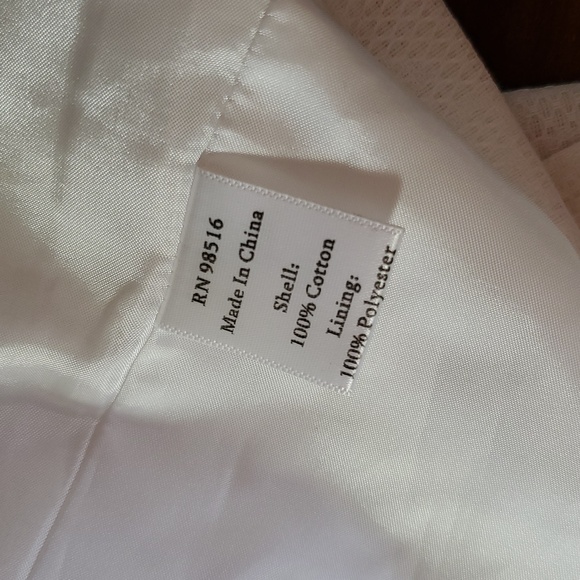 Coldwater Creek Size 14/L NEW Blazer Jacket Floral Watercolor 3/4 Sleeve Lined - Picture 11 of 13